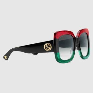 gucci red green sunglasses